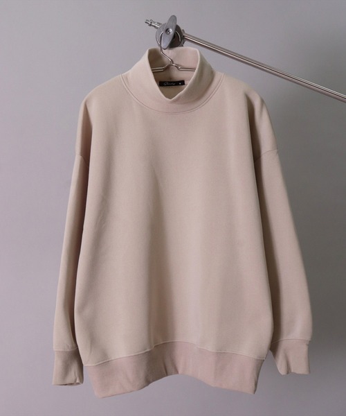 BAYBLO（ベイブロ）の「(DV)【ユニセックス】ドルマンスリーブ ハイネック スウェット プルオーバー（スウェット・メンズ・チャコールグレー/ブラック/ライトベージュ/パープル/杢グレー・LARGE/MEDIUM/X-LARGE）」の9枚目の写真