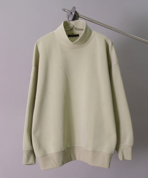 BAYBLO（ベイブロ）の「(DV)【ユニセックス】ドルマンスリーブ ハイネック スウェット プルオーバー（スウェット・メンズ・チャコールグレー/ブラック/ライトベージュ/パープル/杢グレー・LARGE/MEDIUM/X-LARGE）」の8枚目の写真