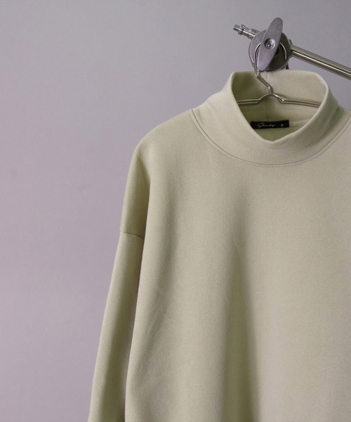 BAYBLO（ベイブロ）の「(DV)【ユニセックス】ドルマンスリーブ ハイネック スウェット プルオーバー（スウェット・メンズ・チャコールグレー/ブラック/ライトベージュ/パープル/杢グレー・LARGE/MEDIUM/X-LARGE）」の7枚目の写真