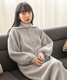 LOWRYS FARM | ソデボリュームニットワンピース　968630(ワンピース)