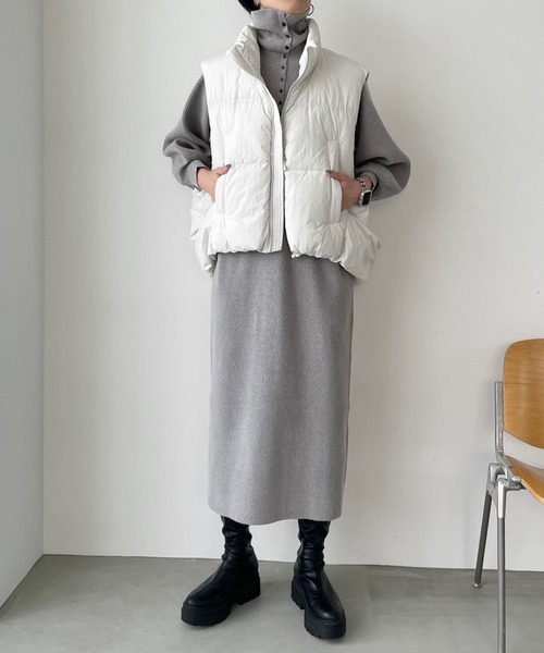 LOWRYS FARM（ローリーズファーム）の「ソデボリュームニットワンピース　968630（ワンピース・レディース・パープル/グレー/ブラック・FREE）」の7枚目の写真