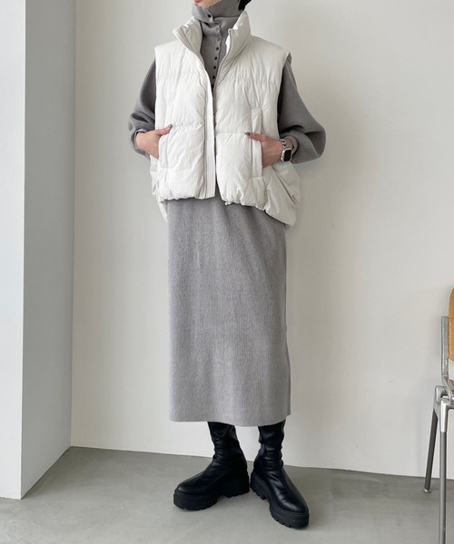 LOWRYS FARM（ローリーズファーム）の「ソデボリュームニットワンピース　968630（ワンピース・レディース・パープル/グレー/ブラック・FREE）」の9枚目の写真