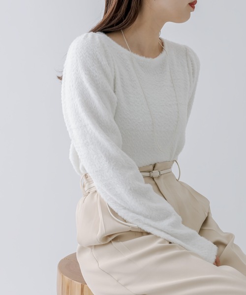 セール】[mline]ギャザーシャギートップス（Tシャツ/カットソー