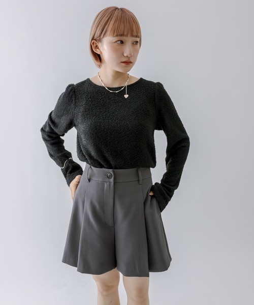 mline（エムライン）の「[mline]ギャザーシャギートップス（Tシャツ/カットソー・レディース・ブラック/オフホワイト・FREE）」の21枚目の写真