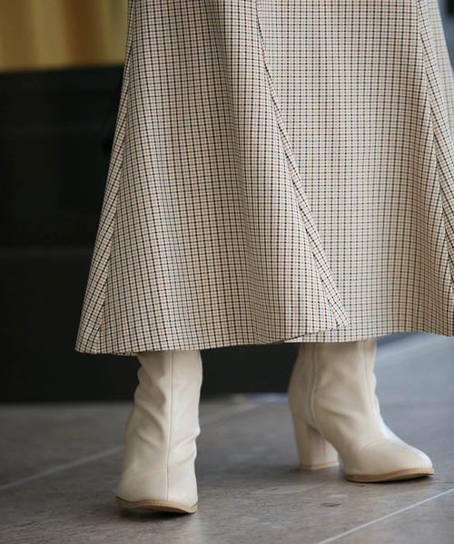 VIS（ビス）の「【洗える・防シワ】美easy裏起毛マーメイドスカート（スカート・レディース・ブラック/ホワイト系その他5/ベージュ系その他・SS/S/L/M）」の8枚目の写真