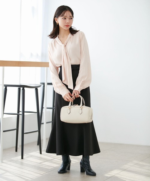 VIS（ビス）の「【洗える・防シワ】美easy裏起毛マーメイドスカート（スカート・レディース・ブラック/ホワイト系その他5/ベージュ系その他・SS/S/L/M）」の16枚目の写真