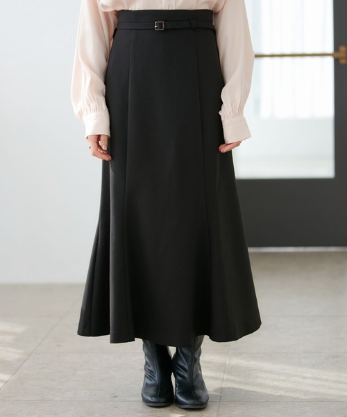 VIS（ビス）の「【洗える・防シワ】美easy裏起毛マーメイドスカート（スカート・レディース・ブラック/ホワイト系その他5/ベージュ系その他・SS/S/L/M）」の17枚目の写真