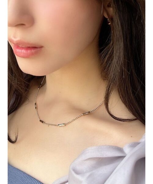RESEXXY（リゼクシー）の「スティックシャイニーネックレス（ネックレス・レディース・ゴールド/シルバー・FREE）」の4枚目の写真