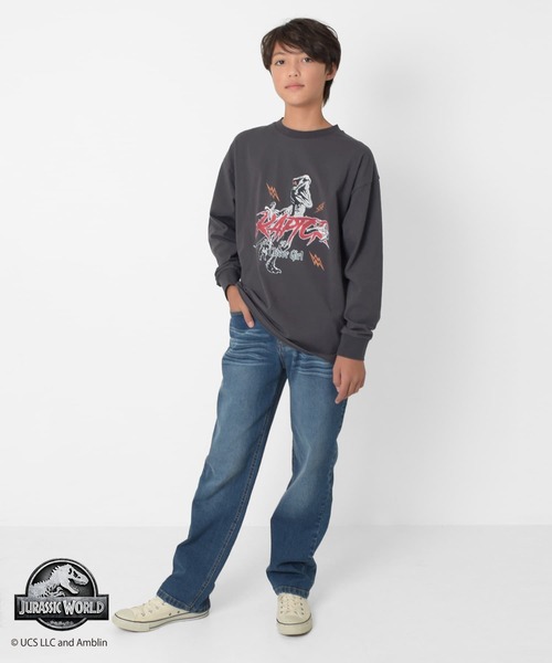 GLAZOS（グラソス）の「【大人向けサイズあり】【ジュラシック・ワールド】ヴィンテージ加工天竺アソートTシャツ（その他トップス・キッズ・チャコールグレー/グレー/ブラック・140cm/150cm/160cm/170cm）」の5枚目の写真