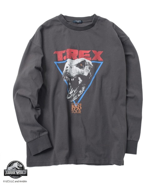 GLAZOS（グラソス）の「【大人向けサイズあり】【ジュラシック・ワールド】ヴィンテージ加工天竺アソートTシャツ（その他トップス・キッズ・チャコールグレー/グレー/ブラック・140cm/150cm/160cm/170cm）」の17枚目の写真