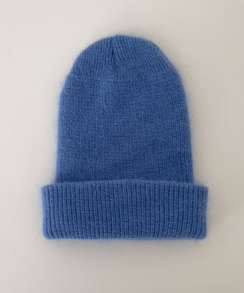 CANAL JEAN（キャナルジーン）の「El mar　アンゴラ混シャギーニットCAP（ニットキャップ/ビーニー・レディース・ブラウン/グレー/ブルー/ネイビー・ONE SIZE）」の10枚目の写真