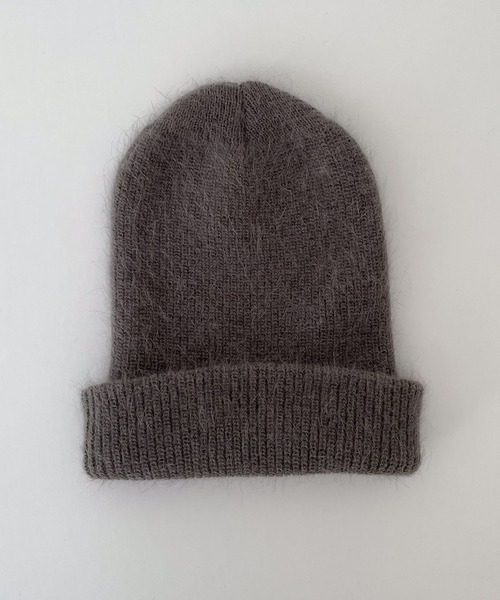 CANAL JEAN（キャナルジーン）の「El mar　アンゴラ混シャギーニットCAP（ニットキャップ/ビーニー・レディース・ブラウン/グレー/ブルー/ネイビー・ONE SIZE）」の14枚目の写真