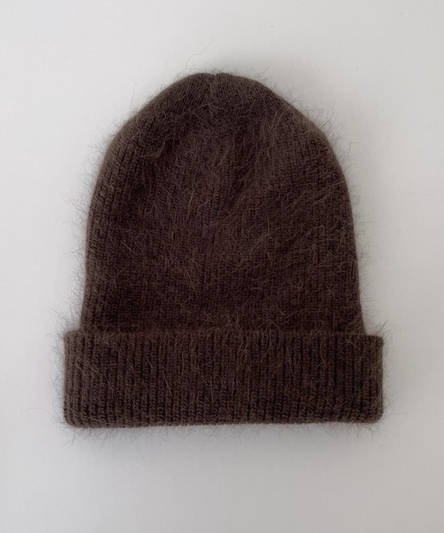 CANAL JEAN（キャナルジーン）の「El mar　アンゴラ混シャギーニットCAP（ニットキャップ/ビーニー・レディース・ブラウン/グレー/ブルー/ネイビー・ONE SIZE）」の15枚目の写真