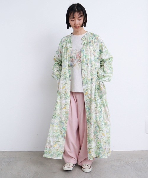 アトリエドゥサボン　生い茂る野原のプリント　ワンピース l'atelier du savon（アトリエドサボン）の「○C/温室ひみつきち