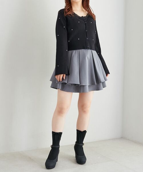 MAJESTIC LEGON（マジェスティックレゴン）の「【WEB限定XLサイズあり】ふかふかクッションパンプス（パンプス・レディース・アイボリー/グレイッシュベージュ/ブラック・SMALL/MEDIUM/LARGE/X-LARGE）」の7枚目の写真