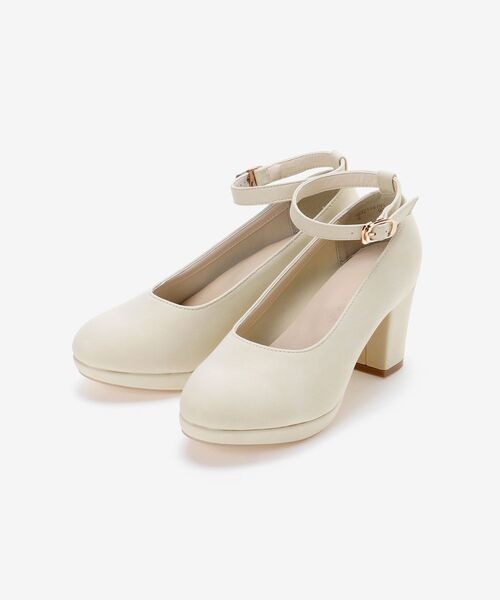 MAJESTIC LEGON（マジェスティックレゴン）の「【WEB限定XLサイズあり】ふかふかクッションパンプス（パンプス・レディース・アイボリー/グレイッシュベージュ/ブラック・SMALL/MEDIUM/LARGE/X-LARGE）」の19枚目の写真