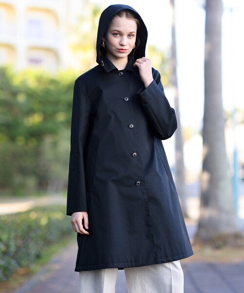 DRESSTERIOR(ドレステリア)の「【撥水加工】レインステンカラーコート(ステンカラーコート・レディース・ブラック/ベージュ・34/36/38)」の17枚目の写真