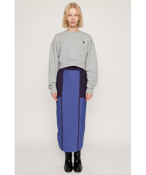 SLY(スライ)の「BLOCKING I LINE KNIT SK ブロッキング アイライン ニット スカート(スカート・レディース・ブラック系その他2/ホワイト系その他2/ブルー系その他・FREE)」の16枚目の写真