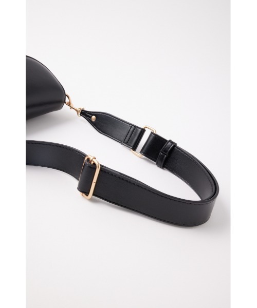 MOUSSY（マウジー）の「SADDLE SHOULDER BAG / サドルショルダーバッグ（ショルダーバッグ・レディース・ブラック/ホワイト・FREE）」の9枚目の写真