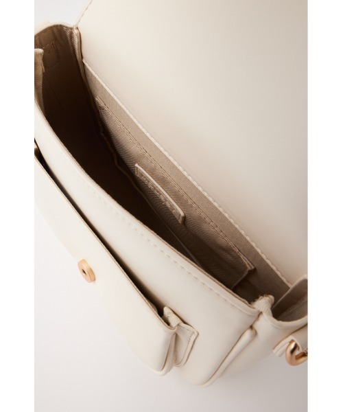 MOUSSY（マウジー）の「SADDLE SHOULDER BAG / サドルショルダーバッグ（ショルダーバッグ・レディース・ブラック/ホワイト・FREE）」の18枚目の写真