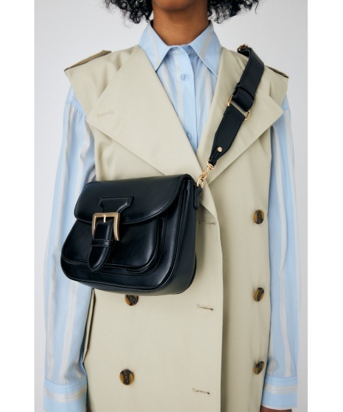 MOUSSY（マウジー）の「SADDLE SHOULDER BAG / サドルショルダーバッグ（ショルダーバッグ・レディース・ブラック/ホワイト・FREE）」の21枚目の写真