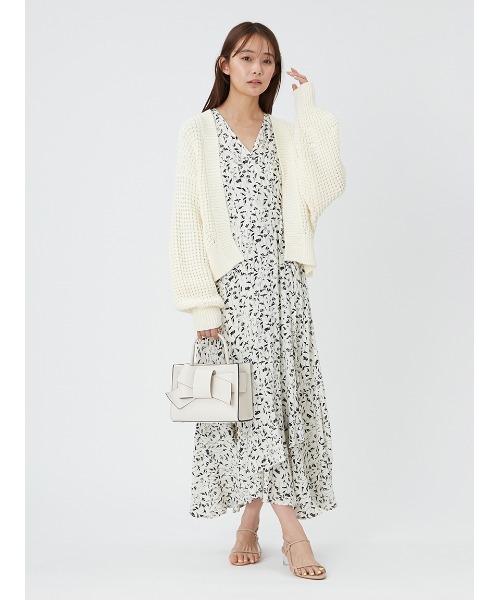 FRAY I.D(フレイアイディー)の「【00サイズあり】ヴィスコースプリントカシュクールワンピース(ワンピース・レディース・アイボリー/グリーン/レッド・00/1/0)」の18枚目の写真