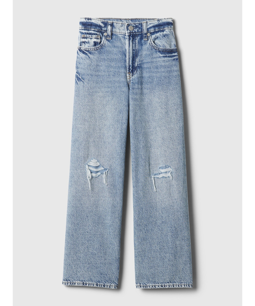 GAP（ギャップ）の「ローストライド リラックス デニム (キッズ)（デニムパンツ・キッズ・ライトインディゴブルー・8/6/12/10/14/16）」の5枚目の写真