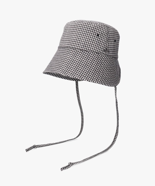 OVERRIDE(オーバーライド)の「OVERRIDE OGC BUCKET BONNET SG / オーバーライド(ハット・レディース・グリーン/チェック/ブラック・58cm)」の3枚目の写真