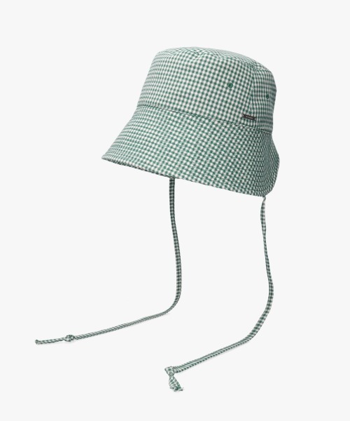 OVERRIDE(オーバーライド)の「OVERRIDE OGC BUCKET BONNET SG / オーバーライド(ハット・レディース・グリーン/チェック/ブラック・58cm)」の2枚目の写真