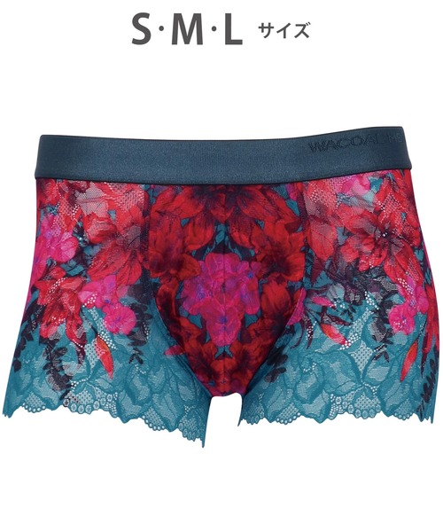 WACOAL MEN（ワコールメン）の「「レースボクサー」　ボクサーパンツ（ボクサーパンツ・メンズ・ブルー系その他/レッド/グリーン/エンジ/ターコイズブルー/グレー/オレンジ/ライトピンク/ブルー/グレイッシュブルー/ライトグレー/ダークグレー・M/L/S）」の2枚目の写真