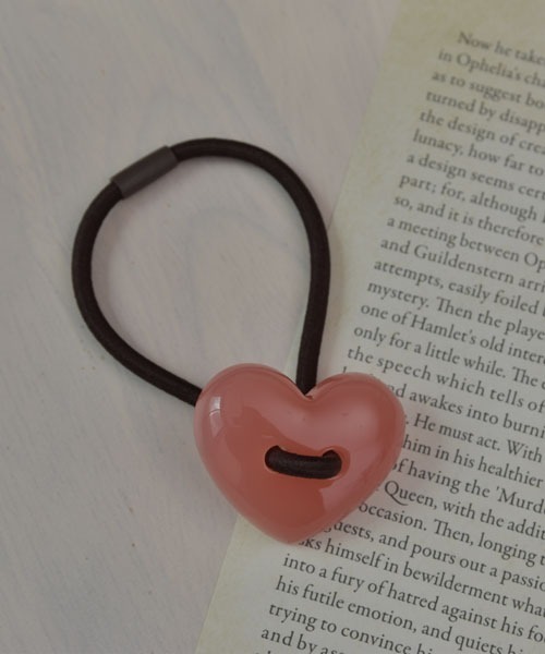 resonance】ぷっくりハート ヘアゴム【8色展開】（ヘアゴム）｜TONE