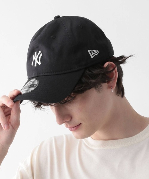 NEW ERA(ニューエラ)の「【NEW ERA】MLB/ロゴステッチキャップ(キャップ・メンズ・ネイビー/ベージュ系その他2/ブラック・FREE)」の3枚目の写真