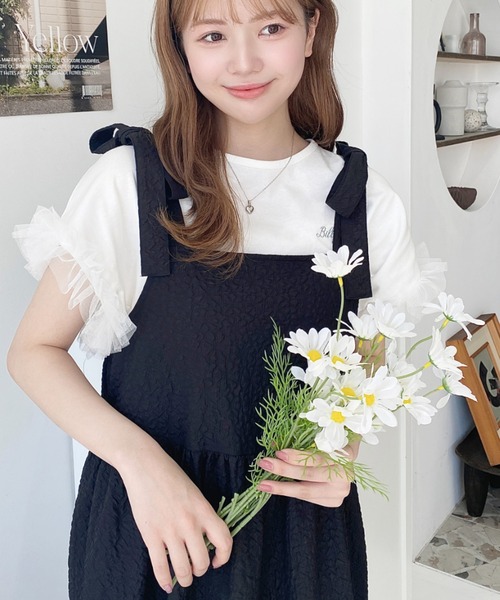 ダンプ　カットソーワークフリルシャツ ダンプ カットソーワークフリルシャツ