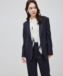 カルゼウエストシェイプジャケット【セットアップ対応】【雑誌掲載】【メディア掲載】