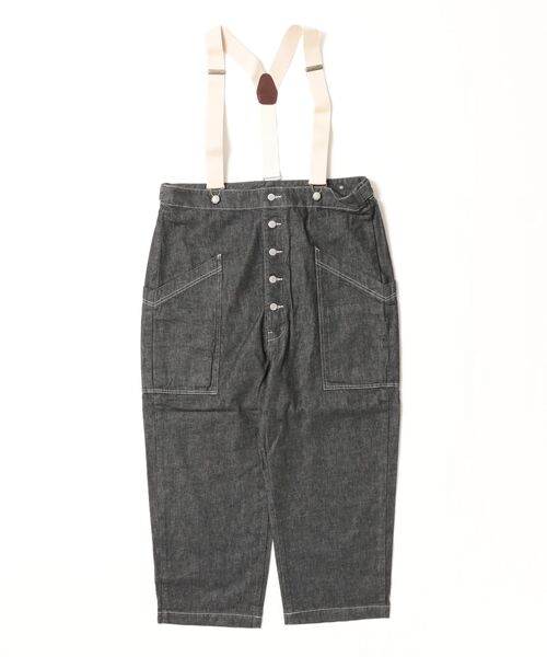 美品⭐︎HARVESTY サスペンダーガーデンデニム パンツ HARVESTY/ハーベスティー DENIM SUSPENDER GARDEN PANTSデニム