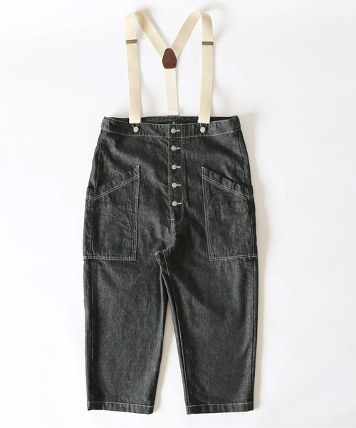 HARVESTY/ハーベスティー DENIM SUSPENDER GARDEN PANTSデニム
