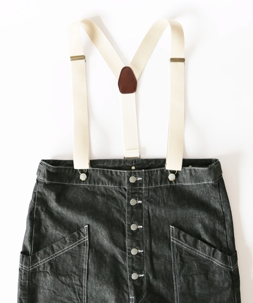 HARVESTY/ハーベスティー DENIM SUSPENDER GARDEN PANTSデニム
