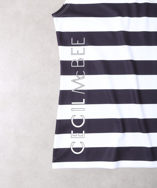 CECIL McBEE(セシルマクビー)の「ボーダーモックネックNS(Tシャツ/カットソー・レディース・ライトグレー/ブラック・2/3/1)」の5枚目の写真