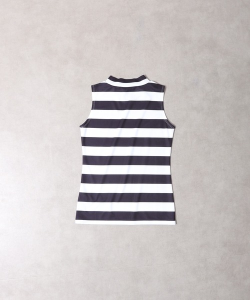 CECIL McBEE(セシルマクビー)の「ボーダーモックネックNS(Tシャツ/カットソー・レディース・ライトグレー/ブラック・2/3/1)」の4枚目の写真