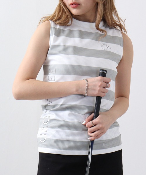 CECIL McBEE(セシルマクビー)の「ボーダーモックネックNS(Tシャツ/カットソー・レディース・ライトグレー/ブラック・2/3/1)」の14枚目の写真