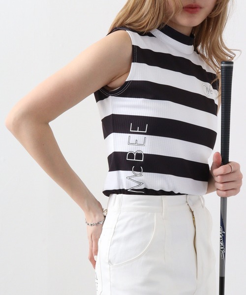 CECIL McBEE(セシルマクビー)の「ボーダーモックネックNS(Tシャツ/カットソー・レディース・ライトグレー/ブラック・2/3/1)」の12枚目の写真