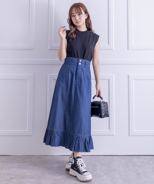 clear（クリア）の「ミラノリブノースリニットトップス≪2024SS新作≫（ニット/セーター・レディース・オフホワイト/ブルー/グレイッシュベージュ/ブラック/レッド/ピンク・F）」の15枚目の写真