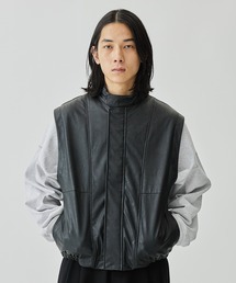 STUDIOUS別注Eco Leather VEST
