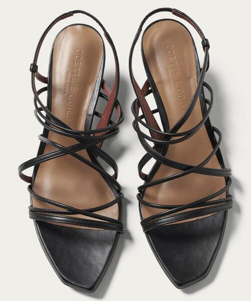 ODETTE E ODILE（オデットエオディール）の「ナローストリング サンダル45↑（サンダル・レディース・ダークグリーン/その他1/ブラック・25cm/24.5cm/24cm/23.5cm/23cm/22.5cm/22cm）」の5枚目の写真