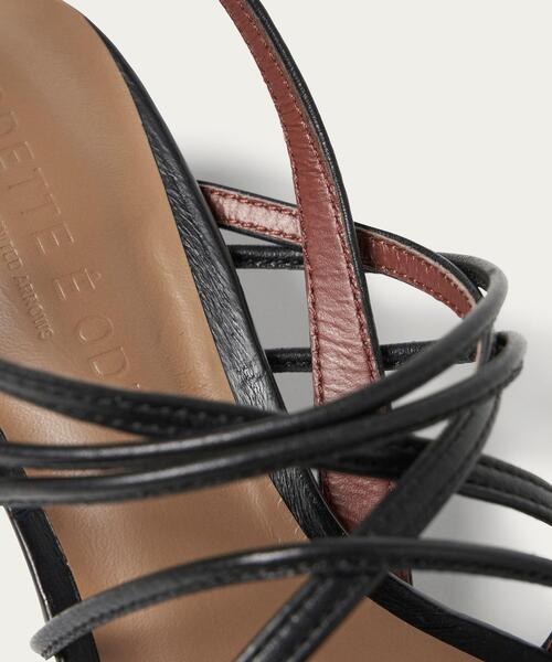 ODETTE E ODILE（オデットエオディール）の「ナローストリング サンダル45↑（サンダル・レディース・ダークグリーン/その他1/ブラック・25cm/24.5cm/24cm/23.5cm/23cm/22.5cm/22cm）」の8枚目の写真