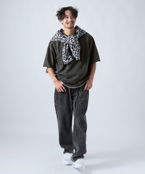 BAYFLOW（ベイフロー）の「スノーカラーハーフスリーブTシャツ（Tシャツ/カットソー・メンズ・ピンク/ネイビー/チャコール/オフホワイト・LARGE/MEDIUM）」の6枚目の写真