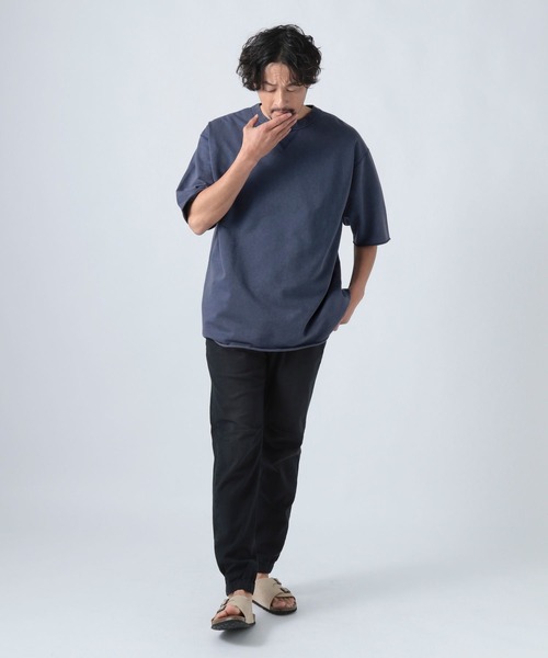 BAYFLOW（ベイフロー）の「スノーカラーハーフスリーブTシャツ（Tシャツ/カットソー・メンズ・ピンク/ネイビー/チャコール/オフホワイト・LARGE/MEDIUM）」の8枚目の写真
