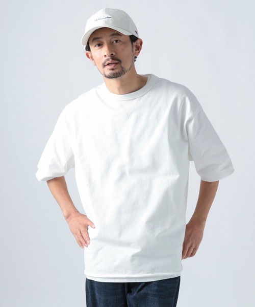 BAYFLOW（ベイフロー）の「スノーカラーハーフスリーブTシャツ（Tシャツ/カットソー・メンズ・ピンク/ネイビー/チャコール/オフホワイト・LARGE/MEDIUM）」の20枚目の写真