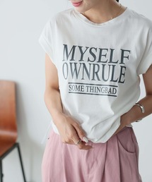 ロゴプリントドロストTシャツ