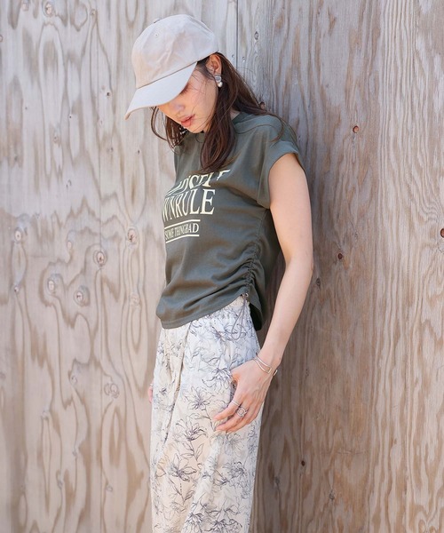 Bifrost(ビフレスト)の「ロゴプリントドロストTシャツ(Tシャツ/カットソー・レディース・ホワイト/ダークグレー/ベージュ・L/M)」の16枚目の写真